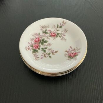 Royal Albert Lavender Rose vintage bordjes – set van 3 9cm