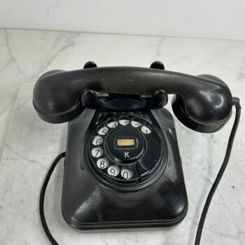 Vintage Standard Electric PTT Bakeliet Telefoon met Draaischijf – Retro Bureau Telefoon Jaren ’40/’50