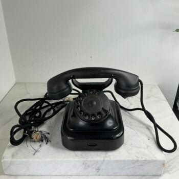 Vintage PTT Norm 51 bakelieten telefoon – zwart – 1951 Nederlands design