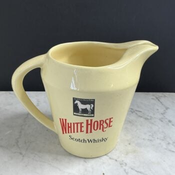 Vintage White Horse whiskywaterkan van Wade England – jaren 70