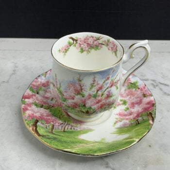 Royal Albert Blossom Time – vintage klein kopje en schotel