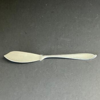 Keltum Puntfilet Vintage Botermesje | Verzilverd Posthoorn | ca. 1950–1970